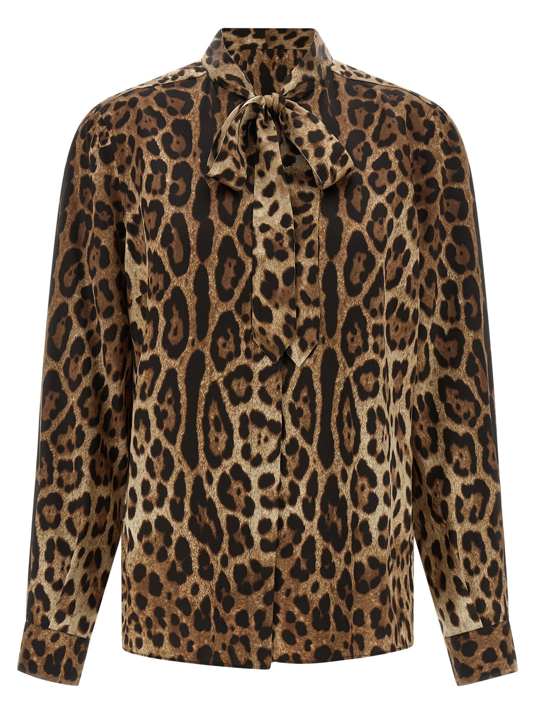 Dolce &amp; Gabbana Brown Silk Blouse
