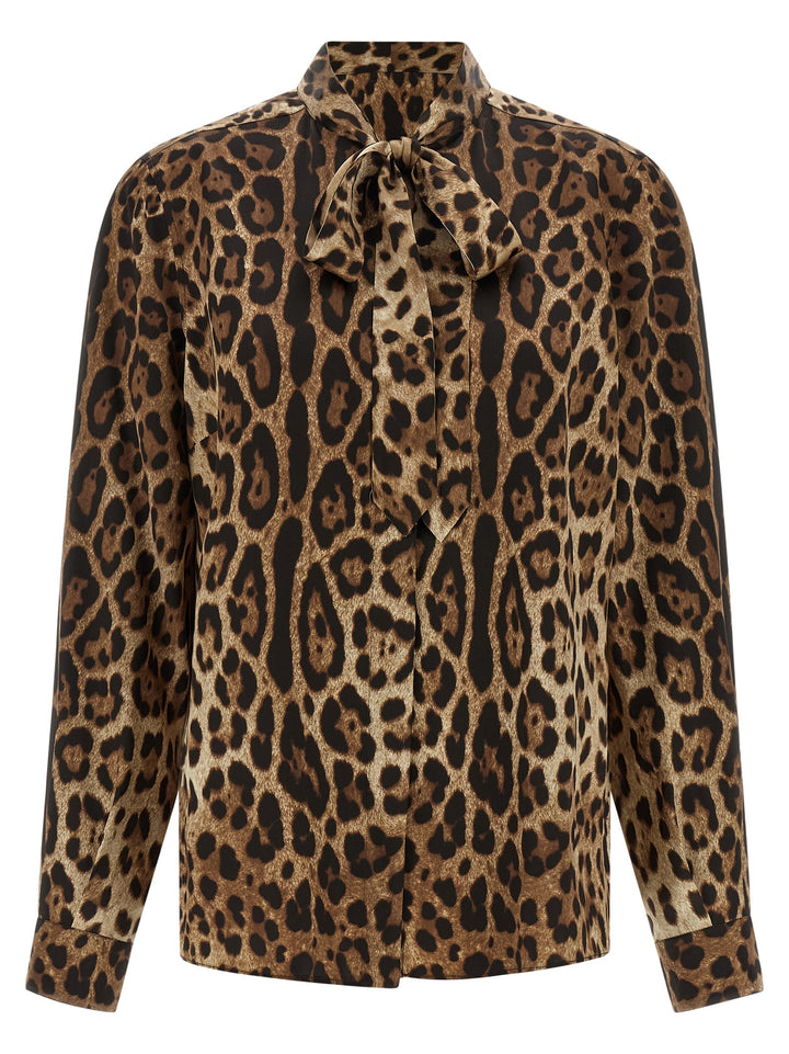Dolce &amp; Gabbana Brown Silk Blouse