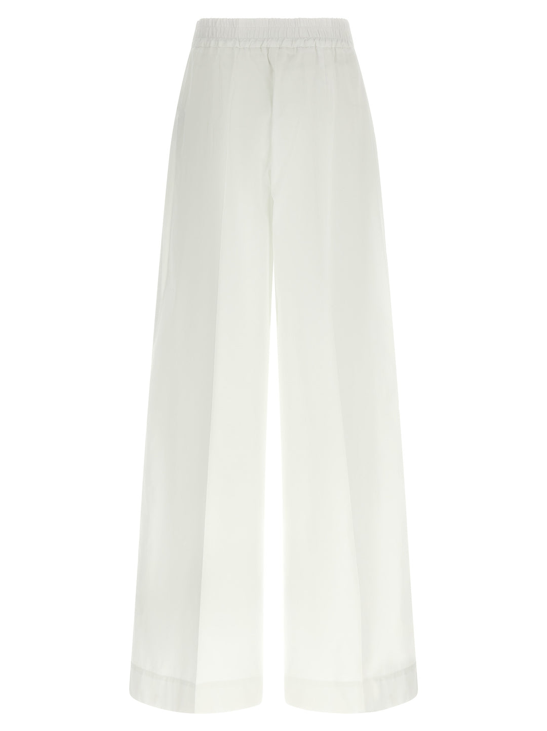 P.A.R.O.S.H. White Cotton Casual Pants