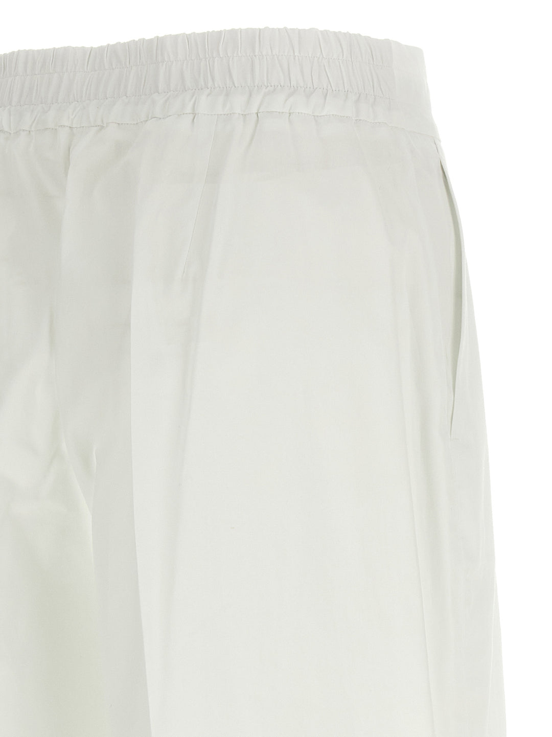 P.A.R.O.S.H. White Cotton Casual Pants