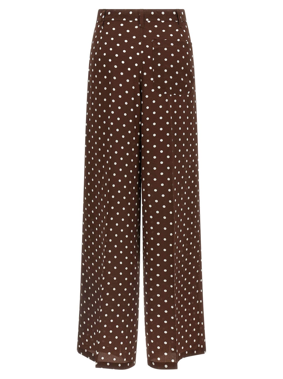 P.A.R.O.S.H. Brown Silk Casual Pants