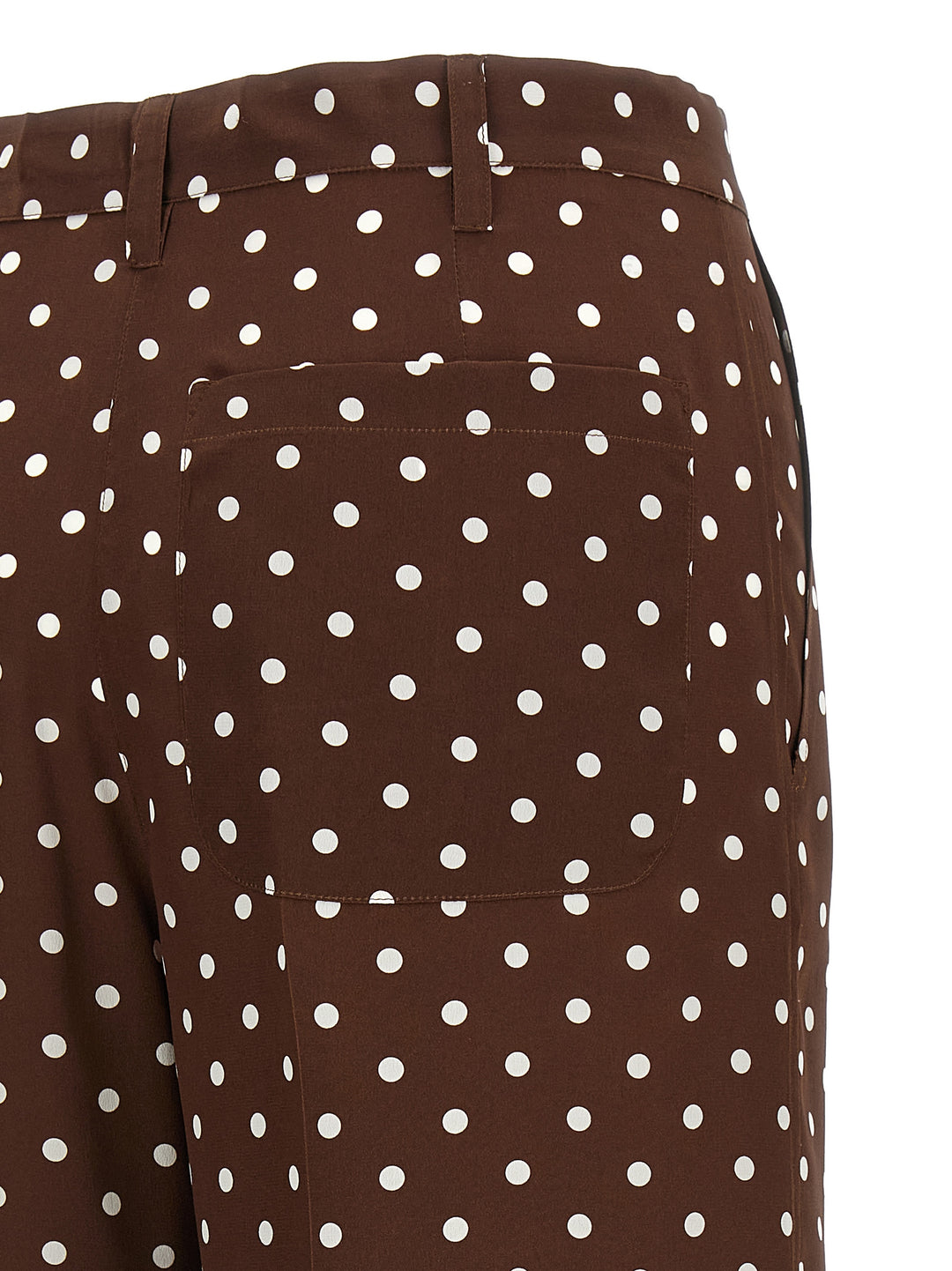 P.A.R.O.S.H. Brown Silk Casual Pants