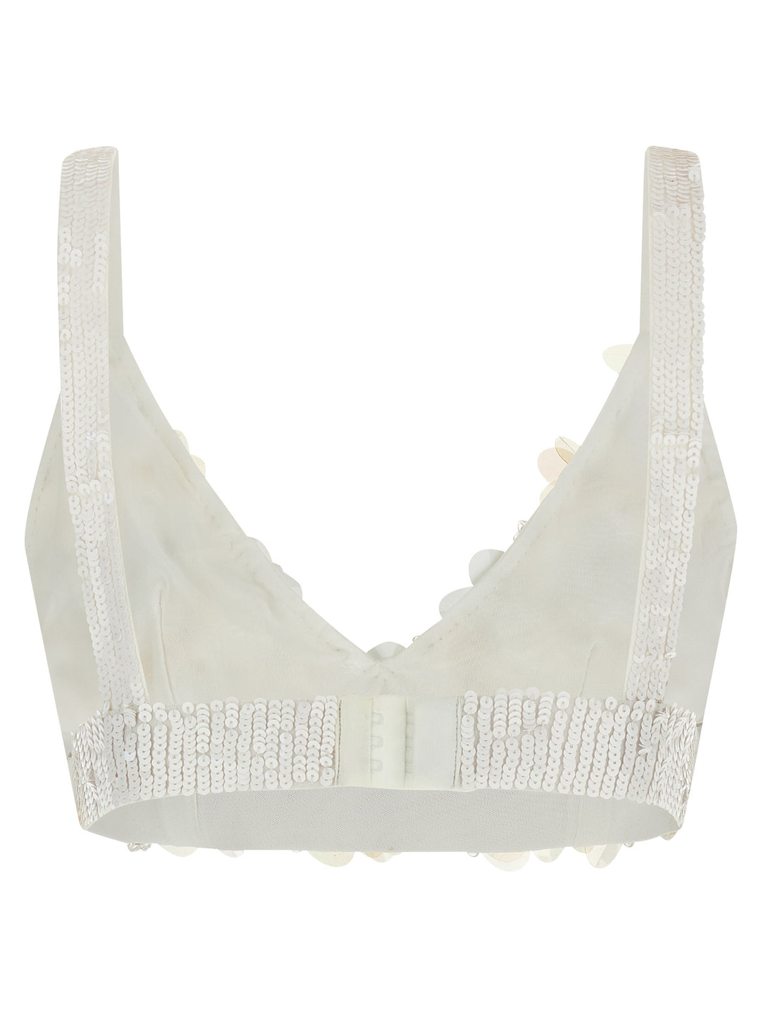 P.A.R.O.S.H. White Polyamide Tank Tops