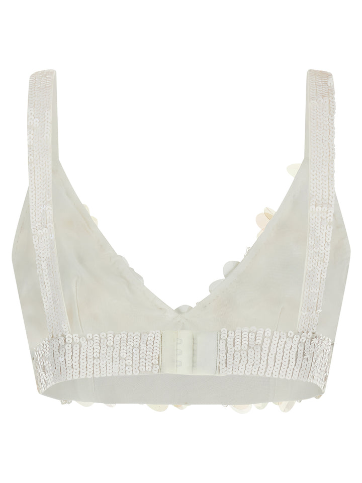 P.A.R.O.S.H. White Polyamide Tank Tops