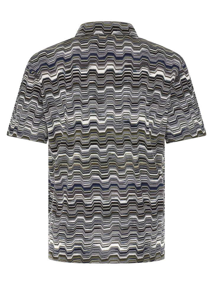 Missoni Bicolor Cotton Polo Shirt