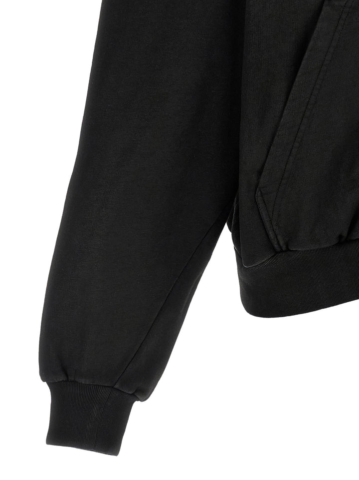 Balenciaga Black Cotton Sweatshirt