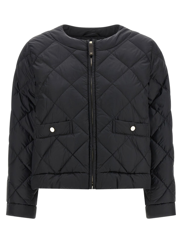 Max Mara Black Polyamide Full-Length Jacket