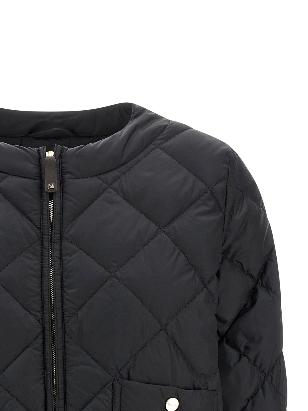 Max Mara Black Polyamide Full-Length Jacket