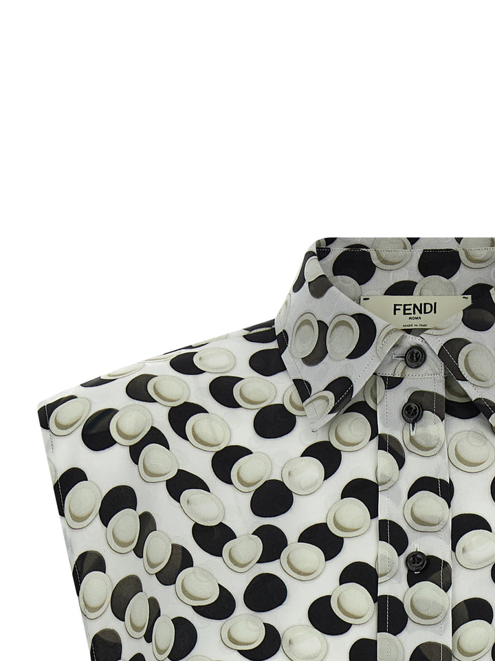 Fendi Multicolor Silk Pattern Shirt