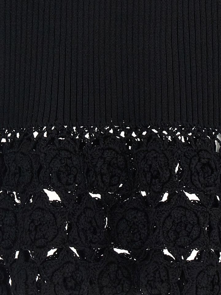 Ganni Black Organic Cotton Sleeveless Jacket