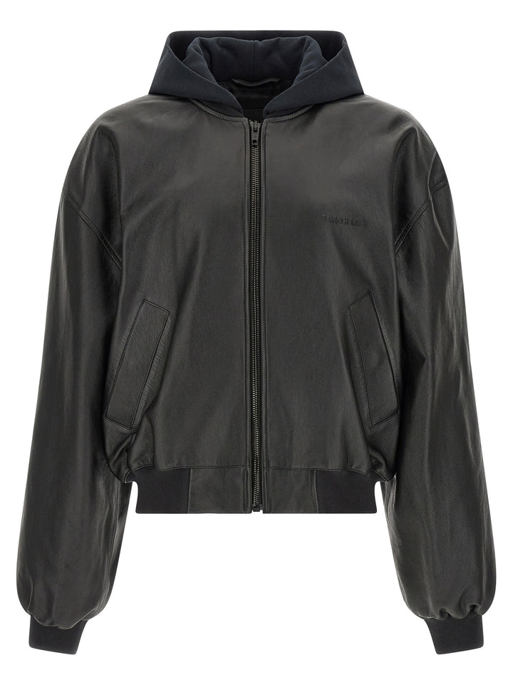 Balenciaga Black Lamb Leather Leather Jacket