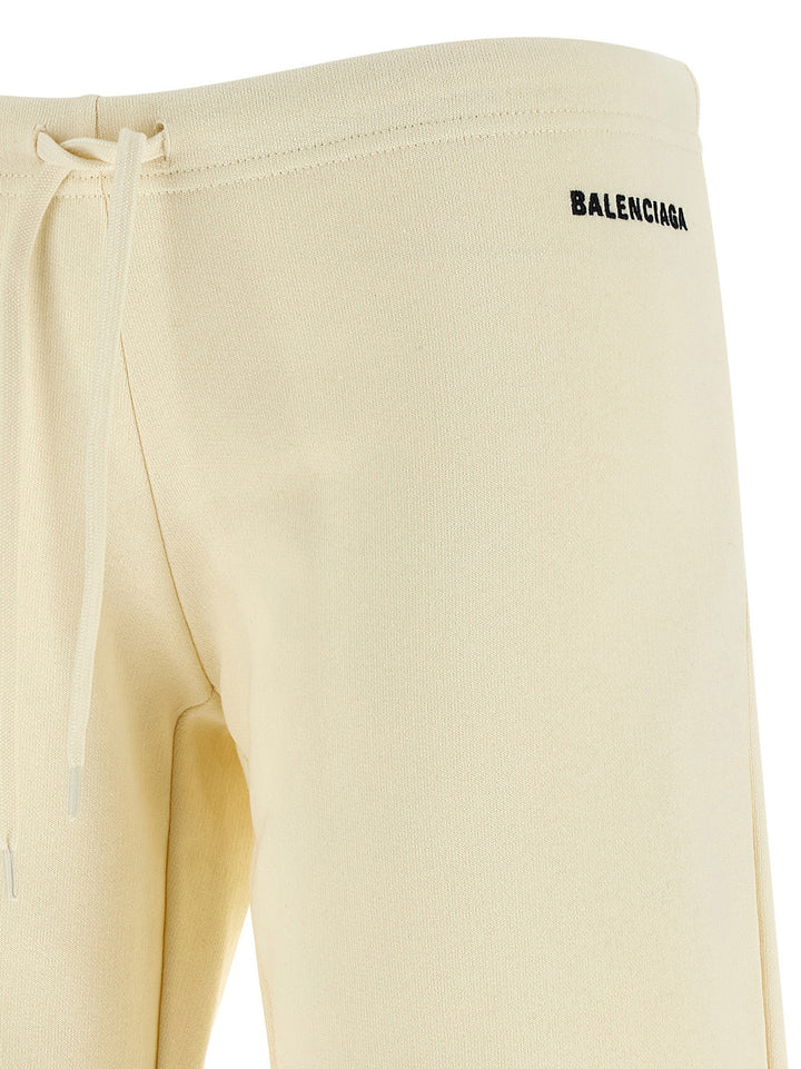 Balenciaga White Cotton Flared Pants