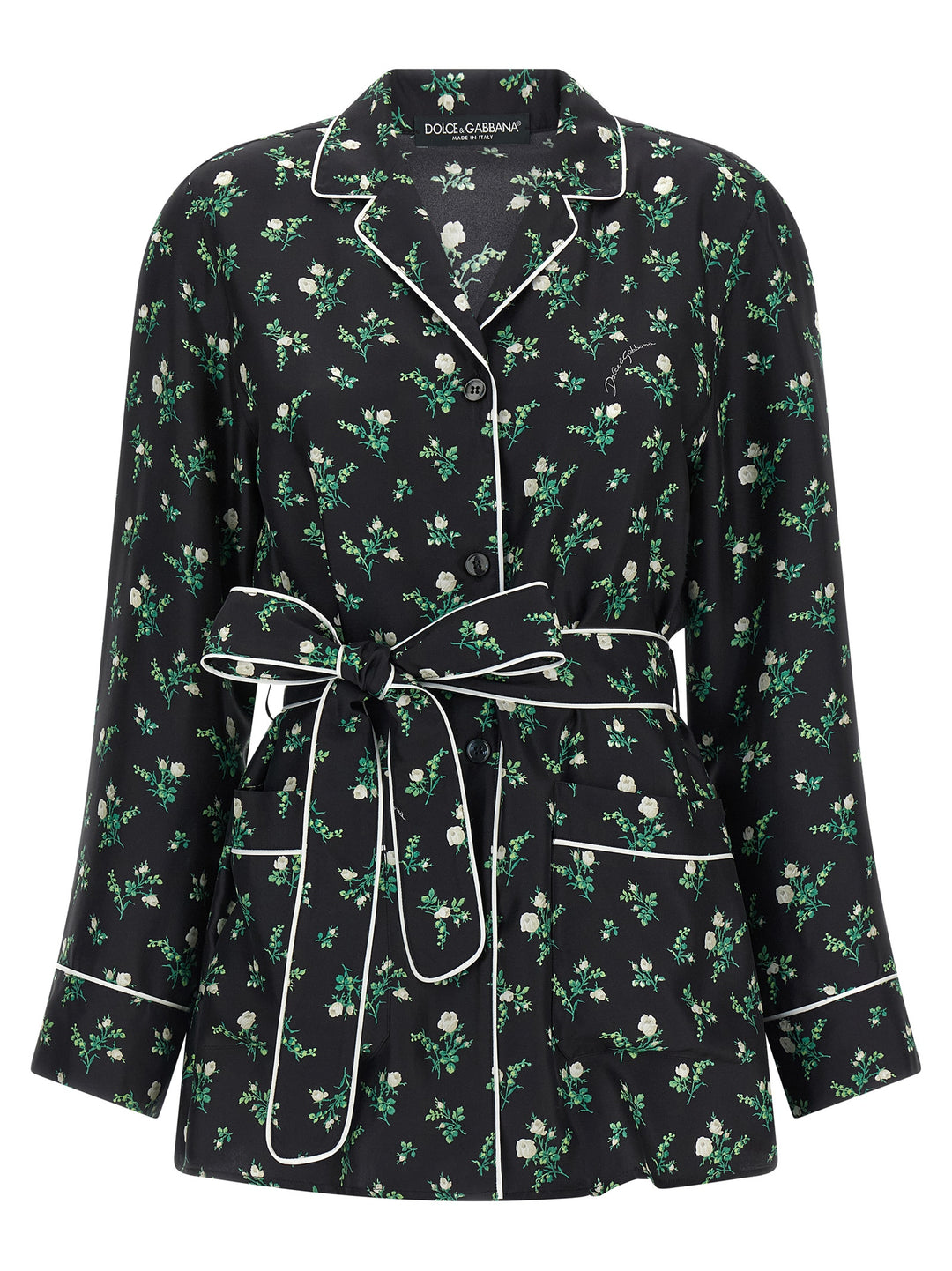 Dolce &amp; Gabbana Black Silk Blouse