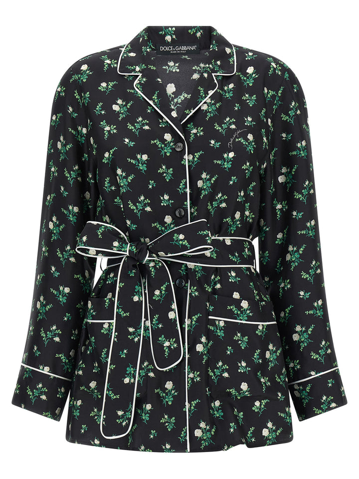 Dolce &amp; Gabbana Black Silk Blouse