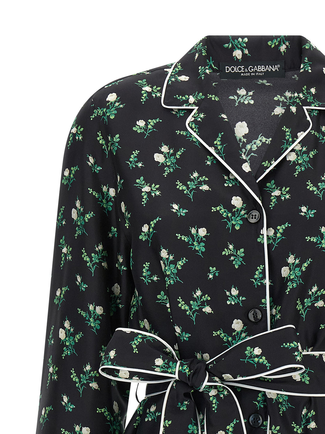 Dolce &amp; Gabbana Black Silk Blouse