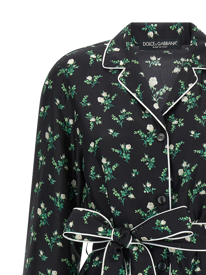 Dolce &amp; Gabbana Black Silk Blouse