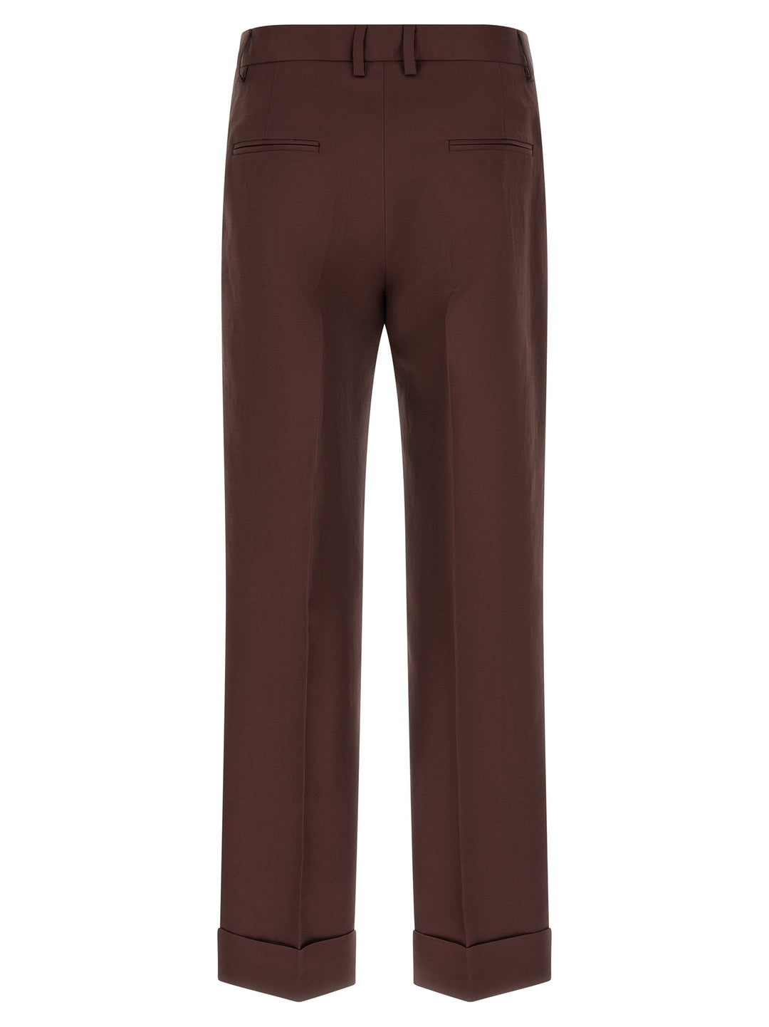 Alberto Biani Brown Viscose Casual Pants