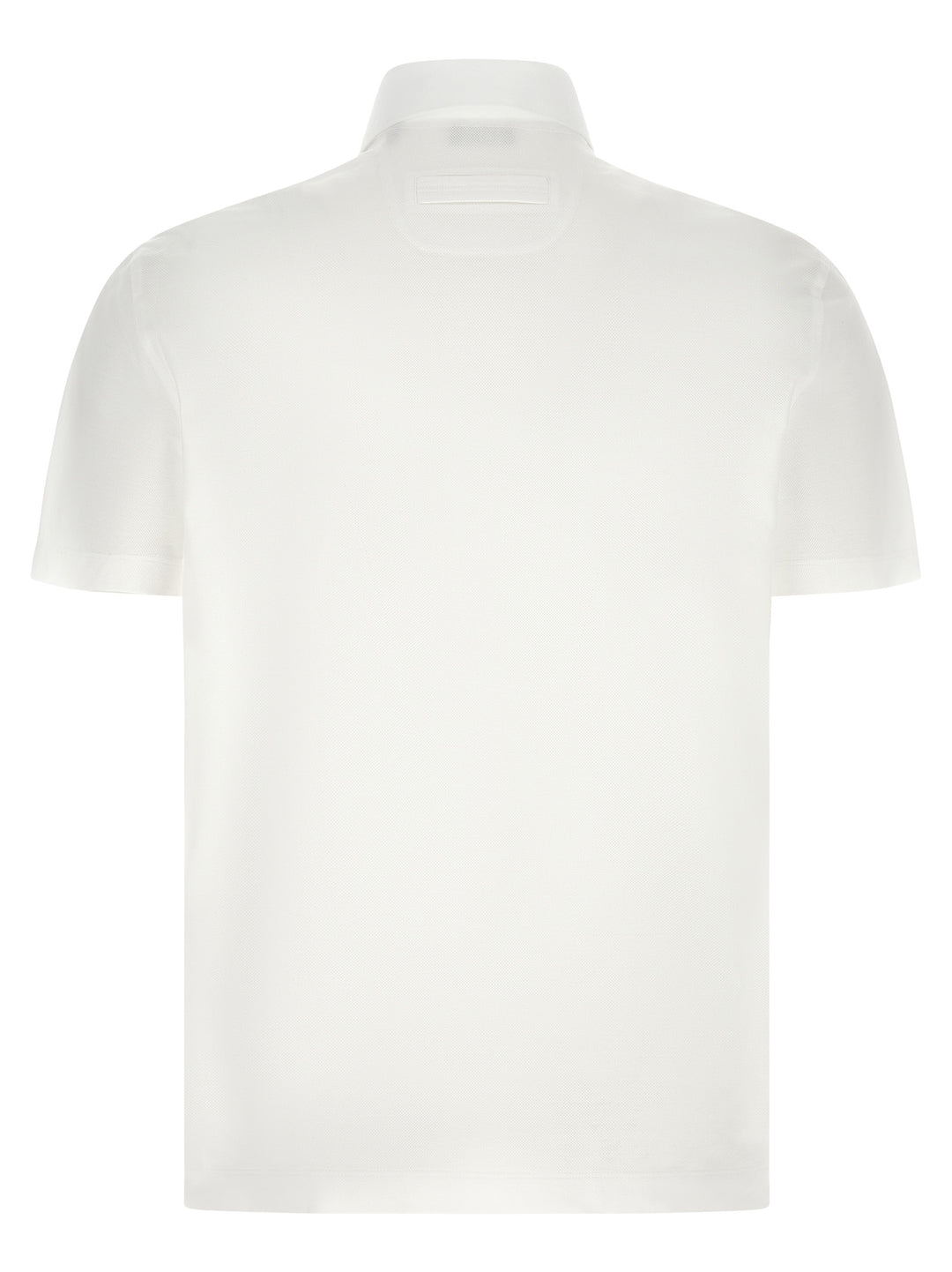 ZEGNA White Cotton Polo Shirt