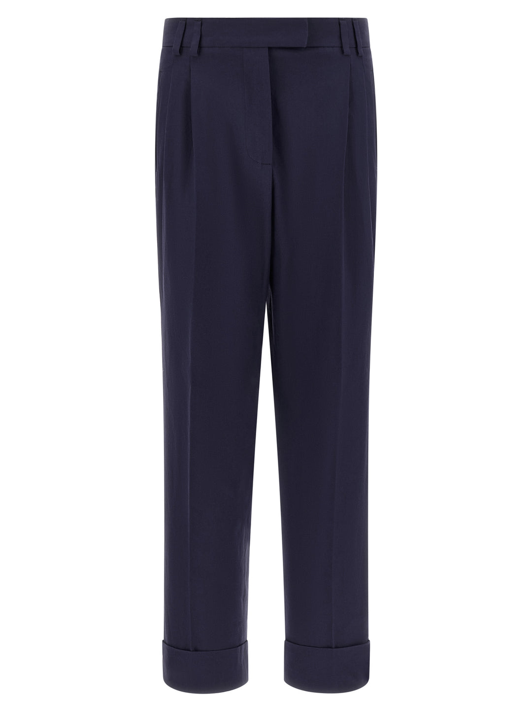 Alberto Biani Blue Cotton Pants
