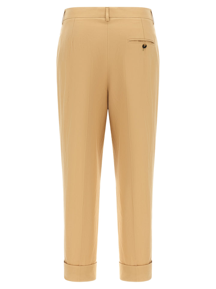 Alberto Biani Beige Cotton Casual Pants