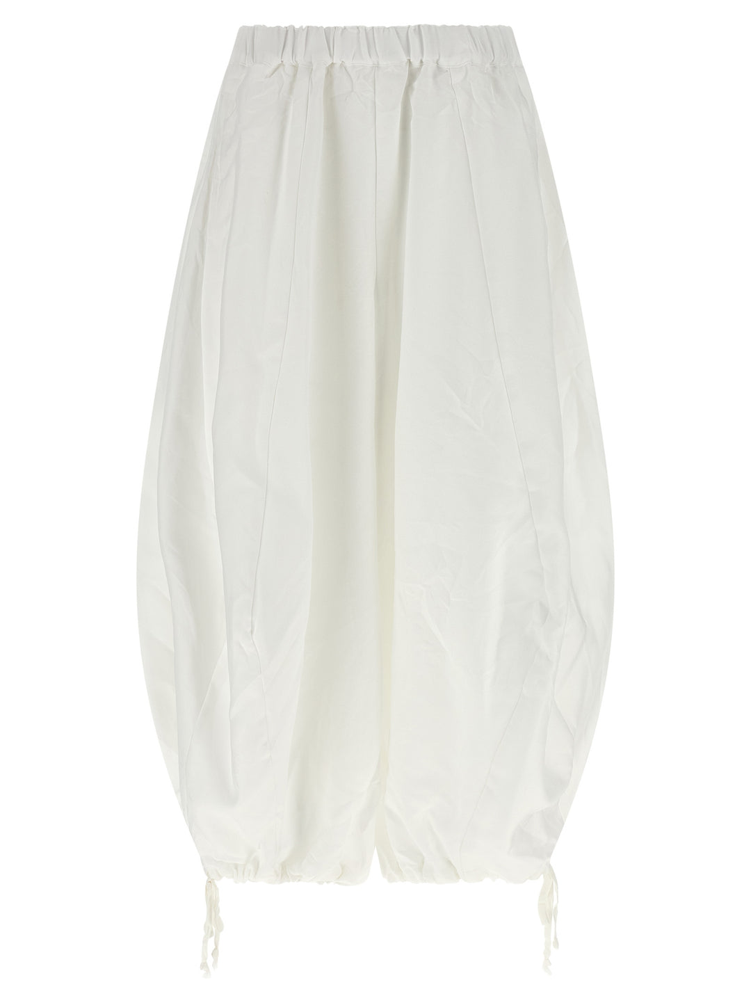 Comme Des Garçons White Polyester Casual Pants