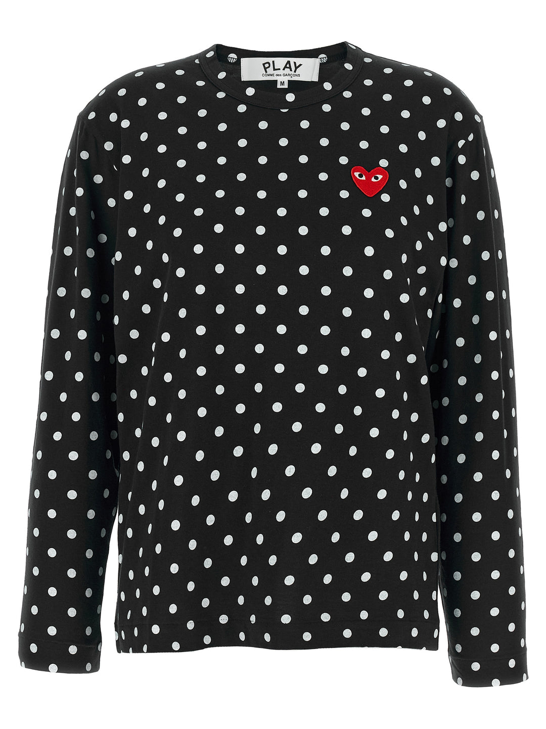 Comme Des Garçons Play Black Cotton Long Sleeve T-Shirt