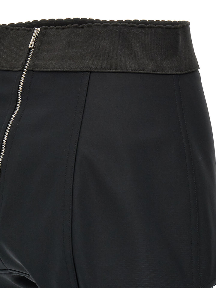 Dolce &amp; Gabbana Black Polyamide Bermuda Shorts