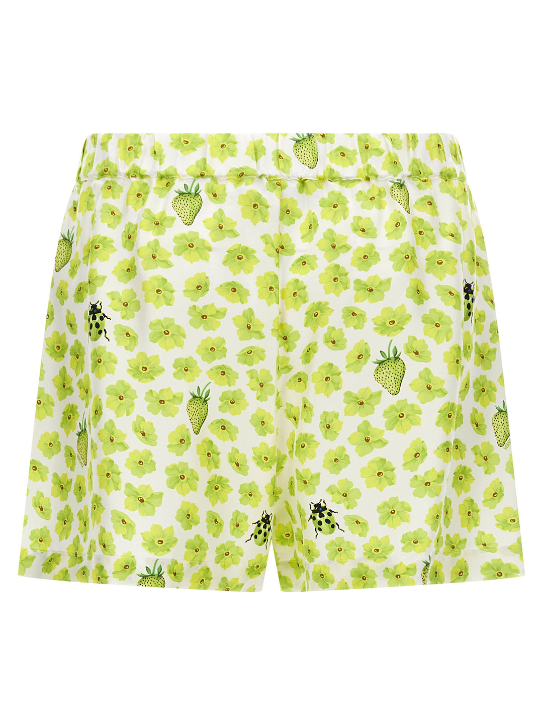 Versace Multicolor Silk Bermuda Shorts