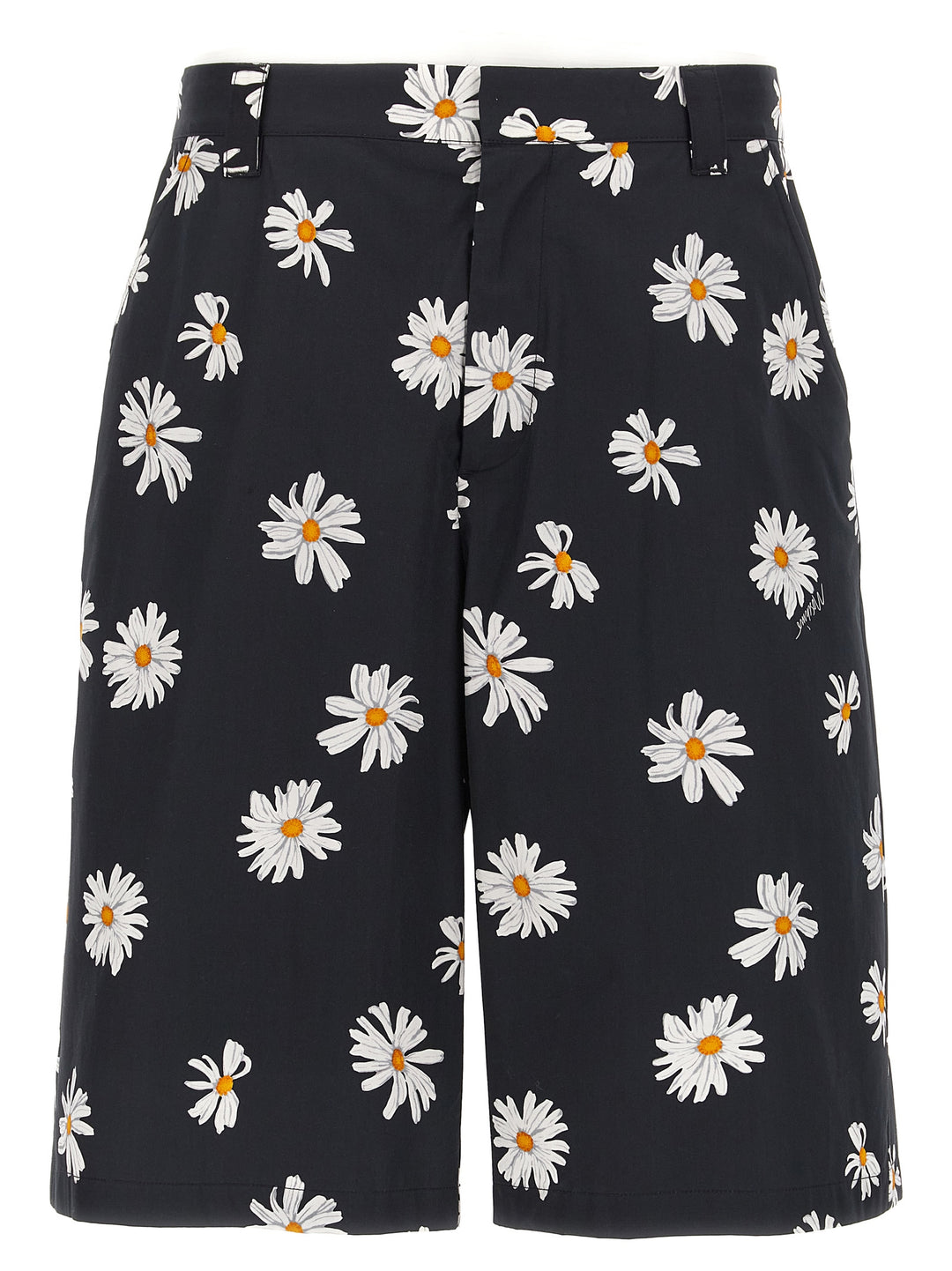 Moschino Black Cotton Bermuda Shorts
