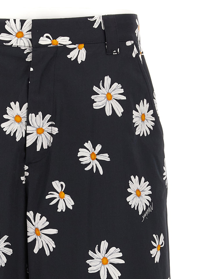Moschino Black Cotton Bermuda Shorts