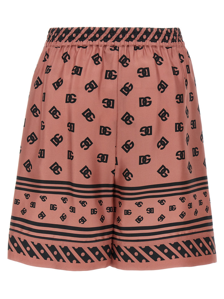 Dolce &amp; Gabbana Multicolor Silk Bermuda Shorts