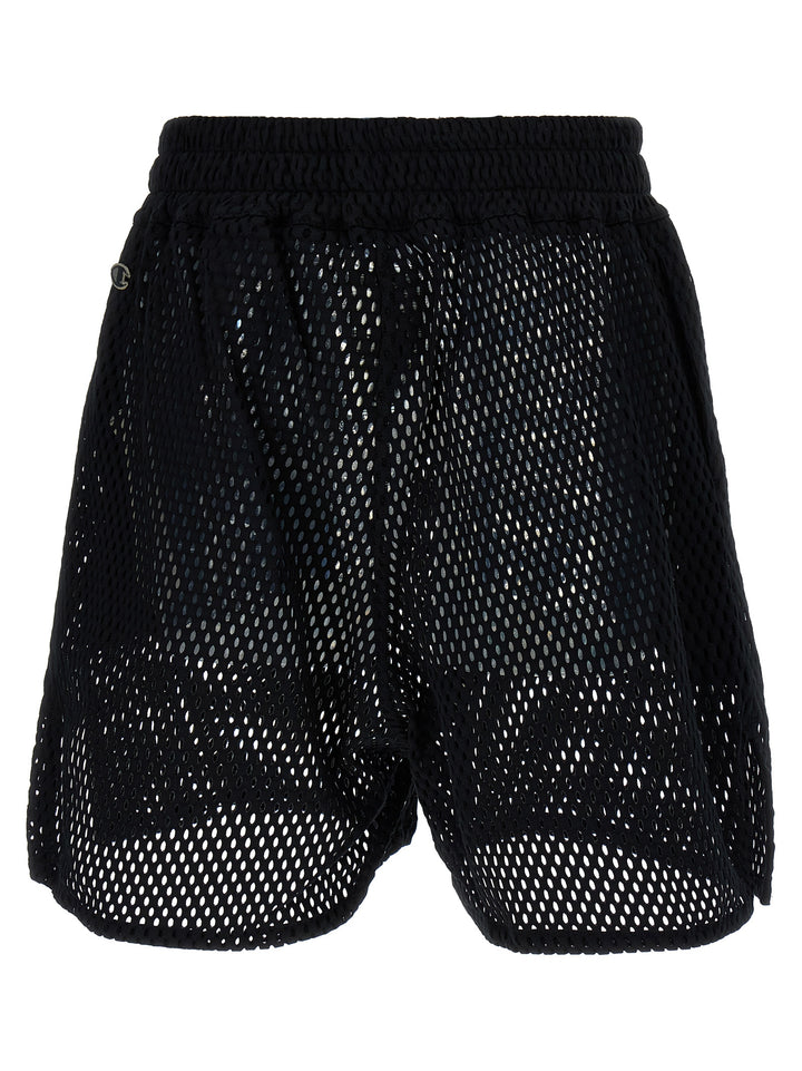 Rick Owens Black Cotton Bermuda Shorts