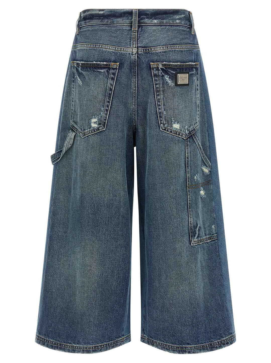 Dolce &amp; Gabbana Blue Cotton Bermuda Shorts