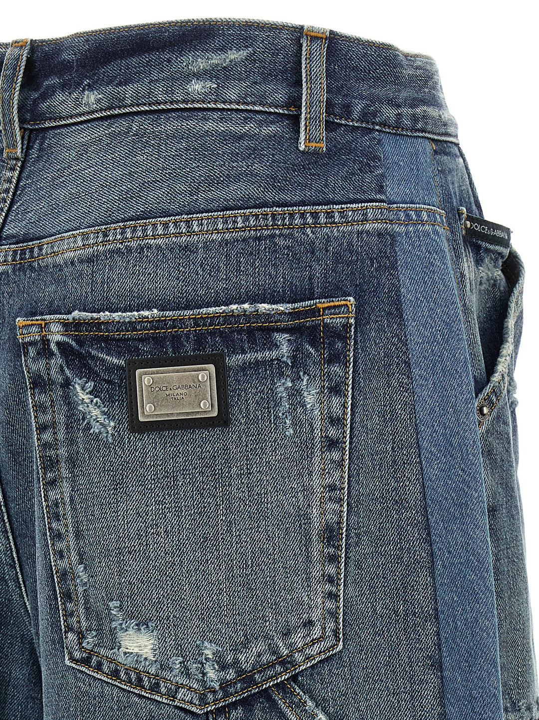 Dolce &amp; Gabbana Blue Cotton Bermuda Shorts