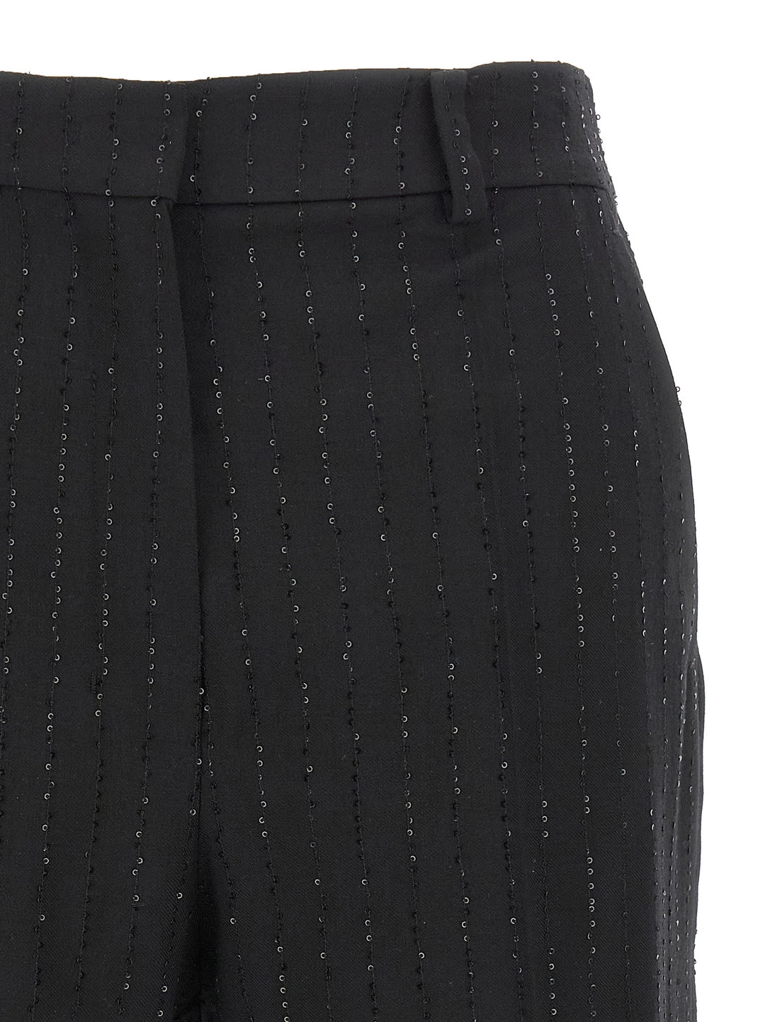 Max Mara Black Virgin Wool Bermuda Shorts