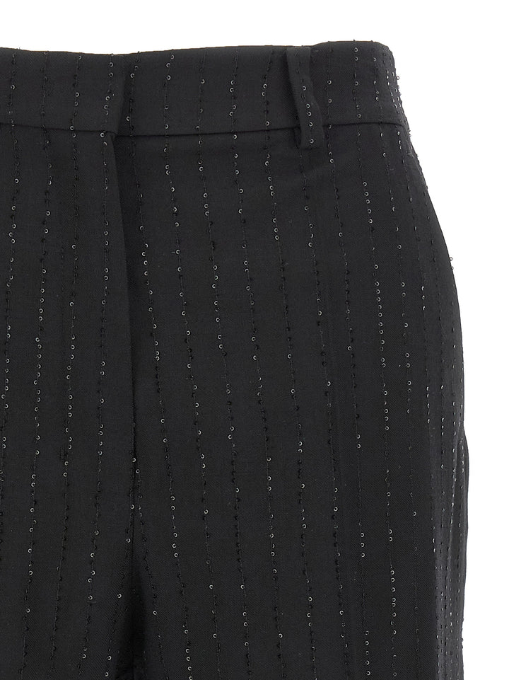 Max Mara Black Virgin Wool Bermuda Shorts