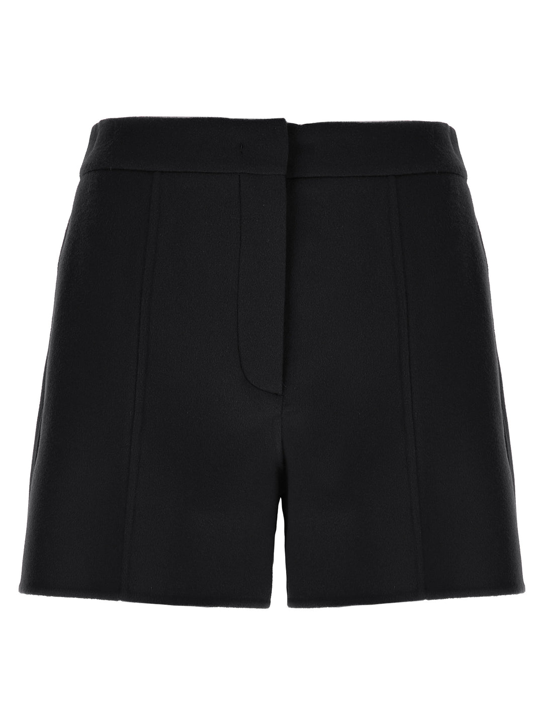 Sportmax Black Virgin Wool Bermuda Shorts