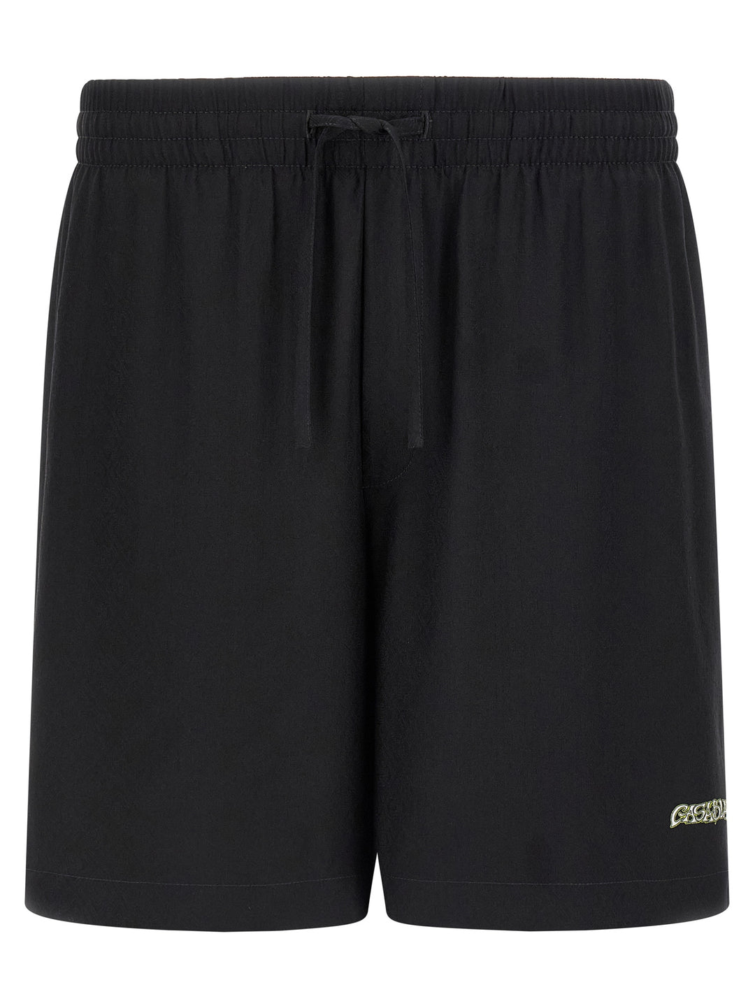 Casablanca Black Silk Bermuda Shorts