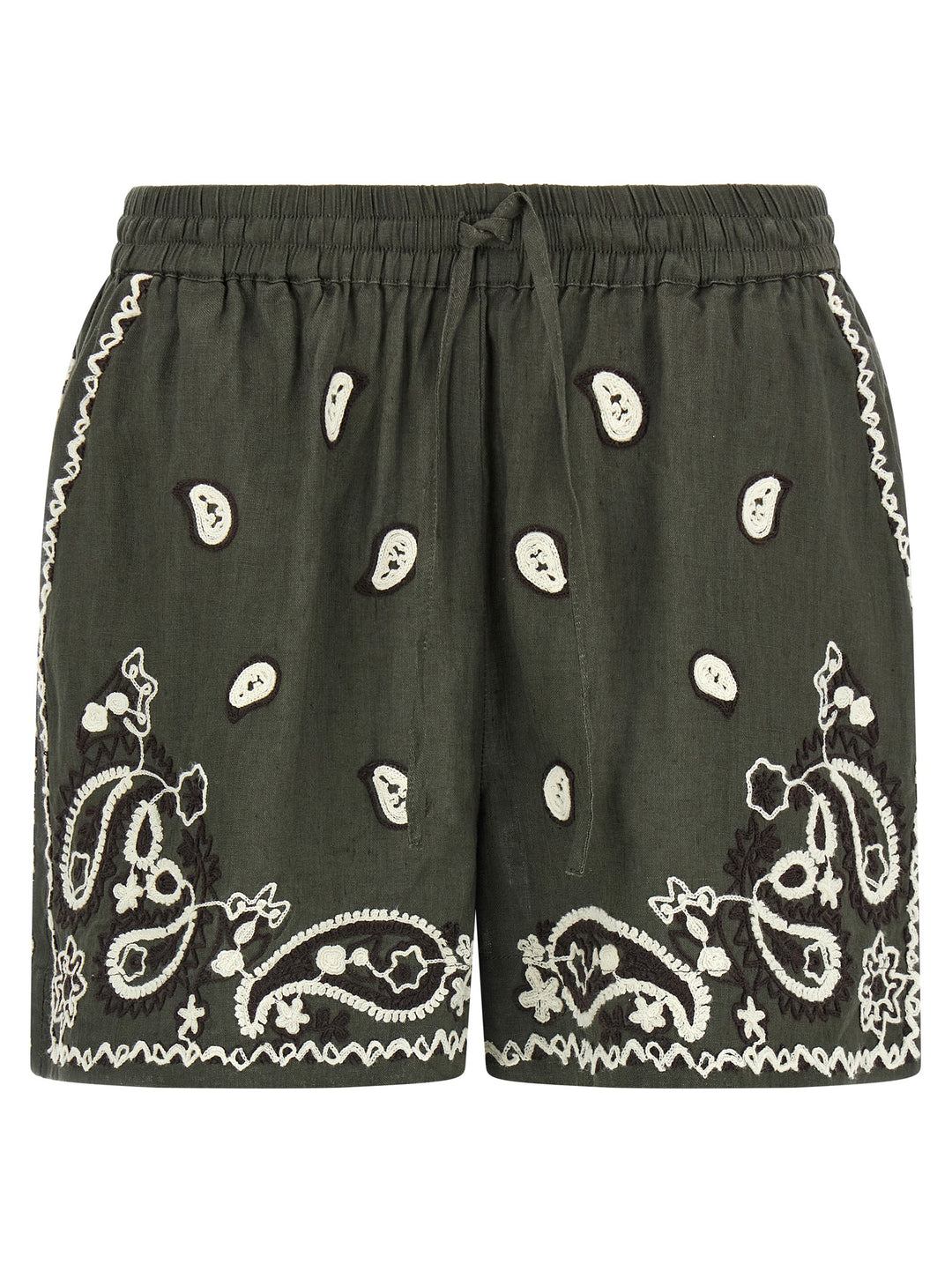 P.A.R.O.S.H. Bicolor Linen Bermuda Shorts