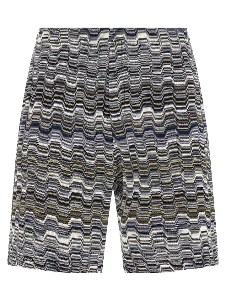 Missoni Bicolor Cotton Bermuda Shorts