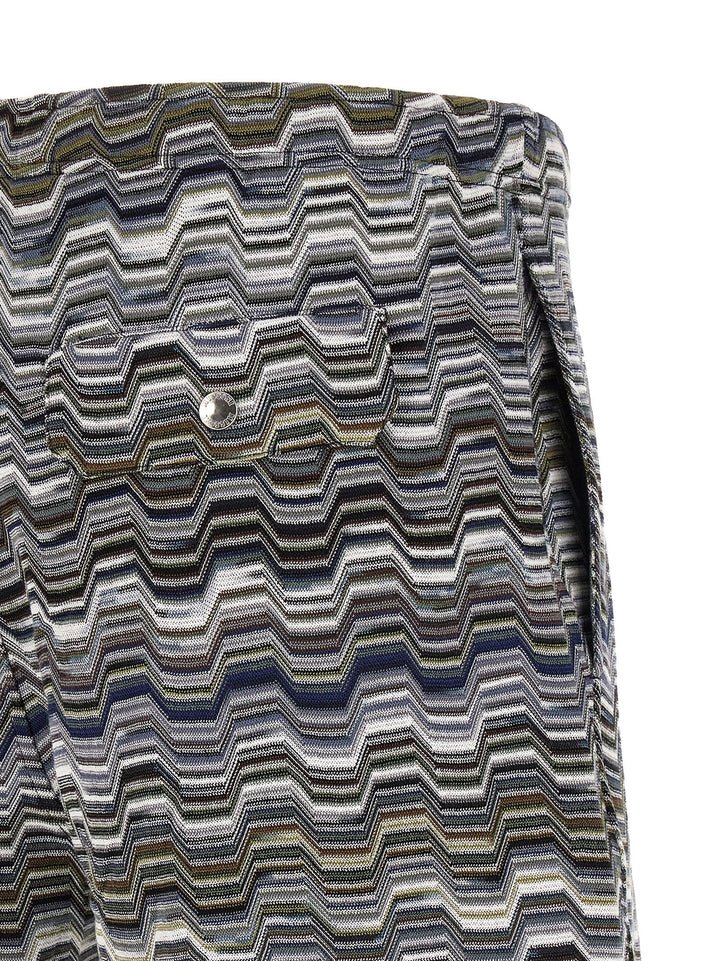 Missoni Bicolor Cotton Bermuda Shorts