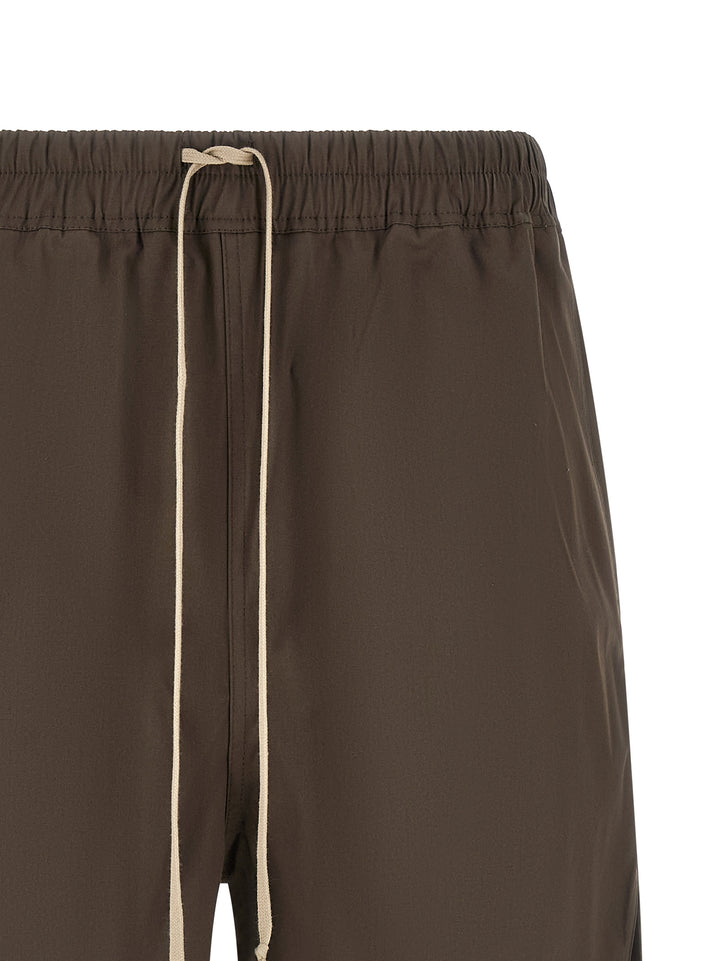 Rick Owens Brown Cotton Bermuda Shorts