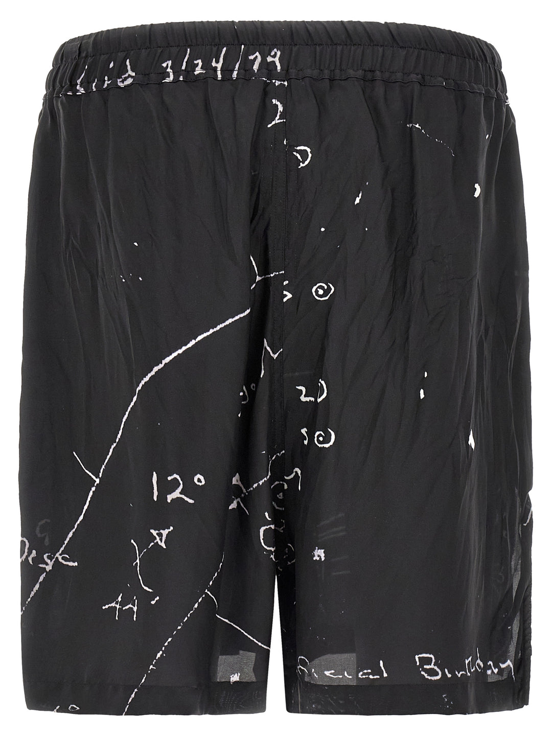 Rick Owens Bicolor Viscose Bermuda Shorts