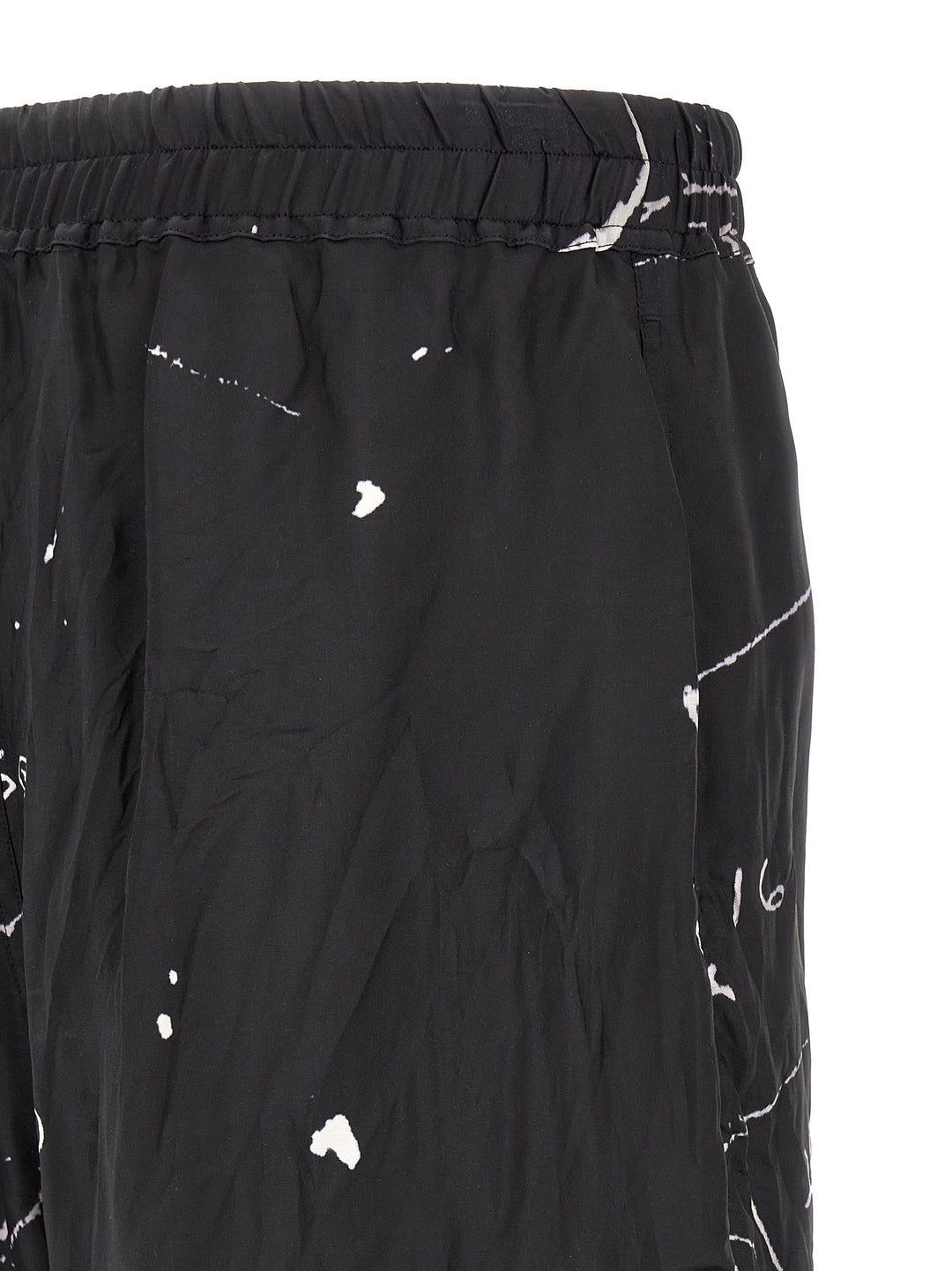 Rick Owens Bicolor Viscose Bermuda Shorts