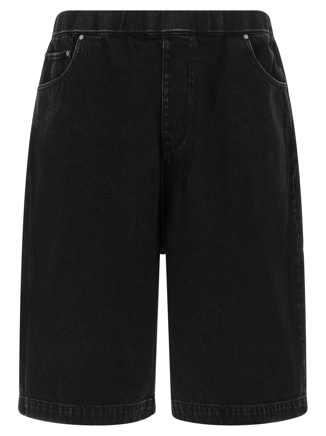 Entire Studios Black Cotton Bermuda Shorts
