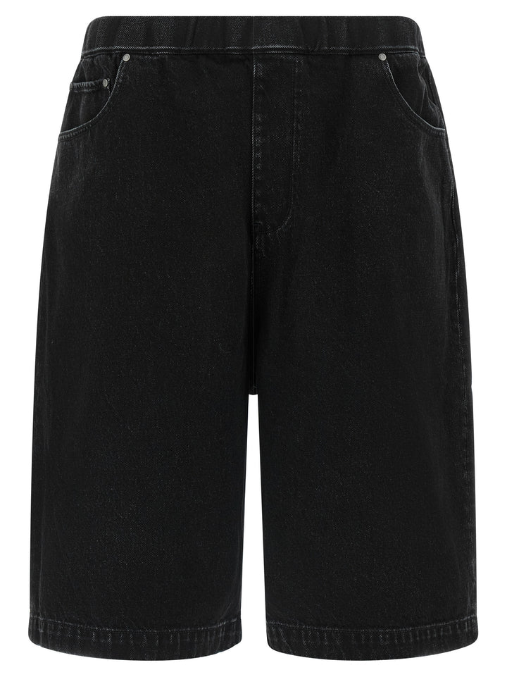 Entire Studios Black Cotton Bermuda Shorts