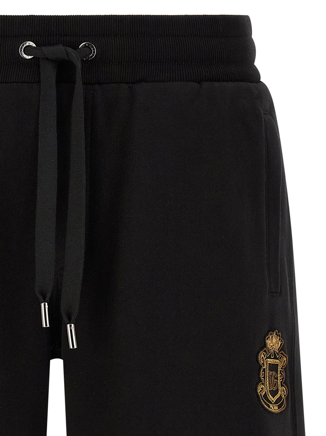 Dolce &amp; Gabbana Black Cotton Bermuda Shorts