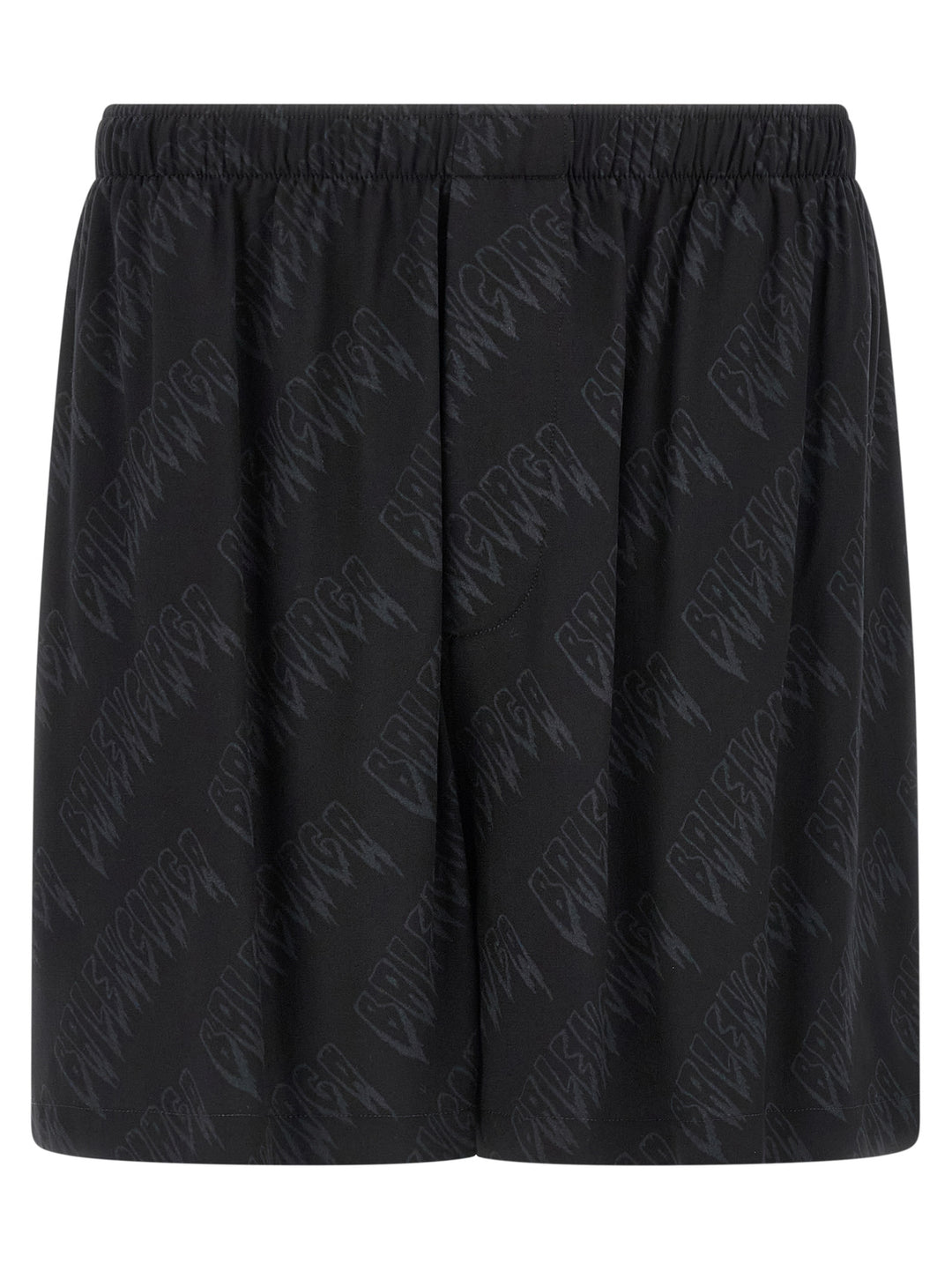 Balenciaga Black Viscose Bermuda Shorts