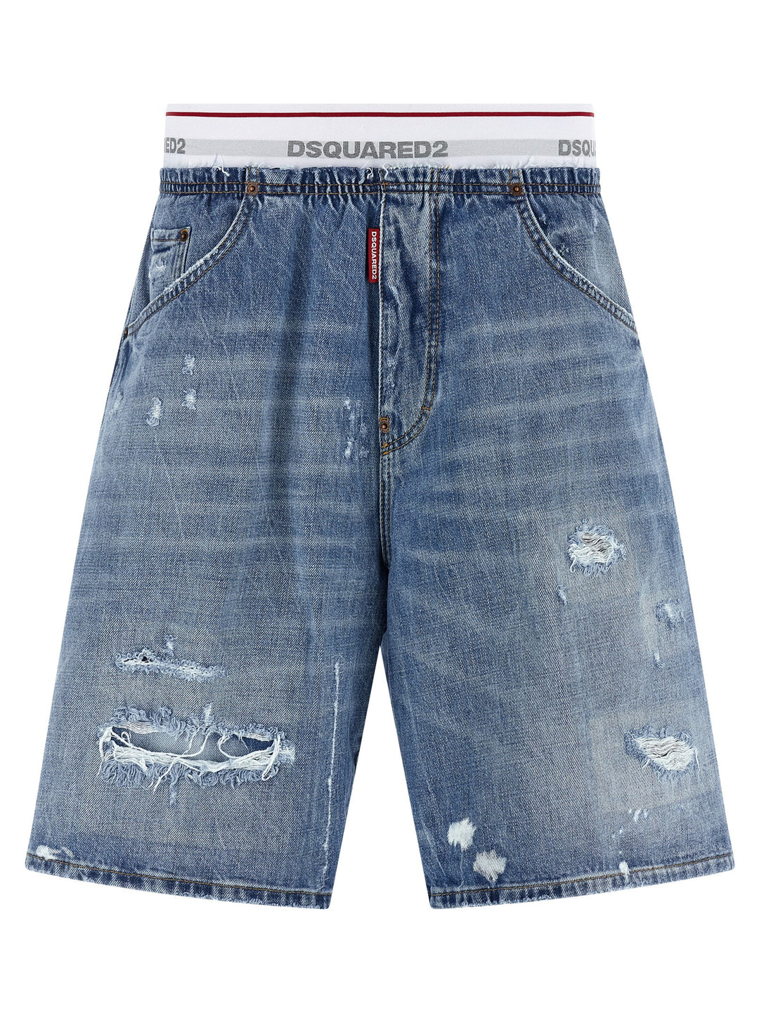 Dsquared² Blue Cotton Bermuda Shorts