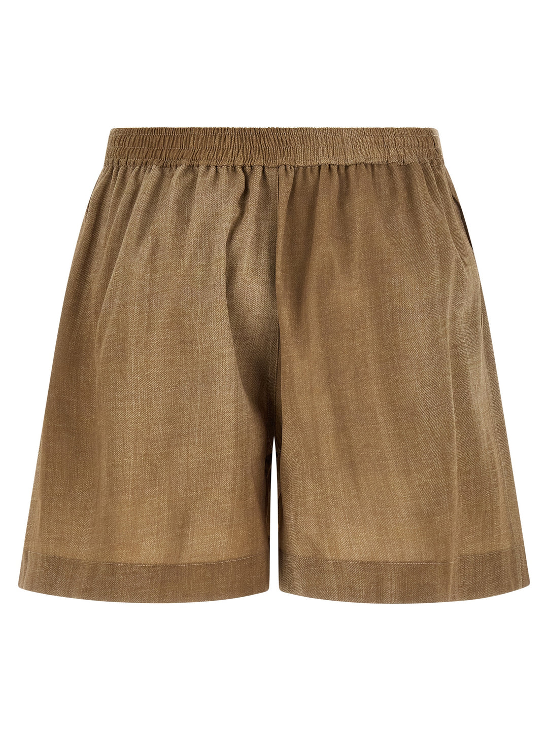 Ermanno Scervino Beige Polyester Bermuda Shorts